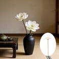 thumbnail image 1 of Artificial Lotus Flower - Realistic Spring Summer Decor, Faux Lotus Stem for Living Room Pond, Photography Prop Water Feature Table Display, JKODE, 1 of 8