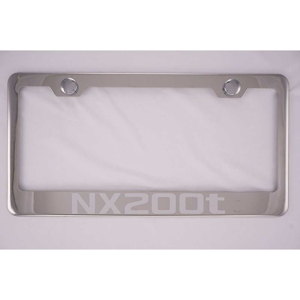 Lexus NX200t Chrome License Plate Frame with Cap, By PRC