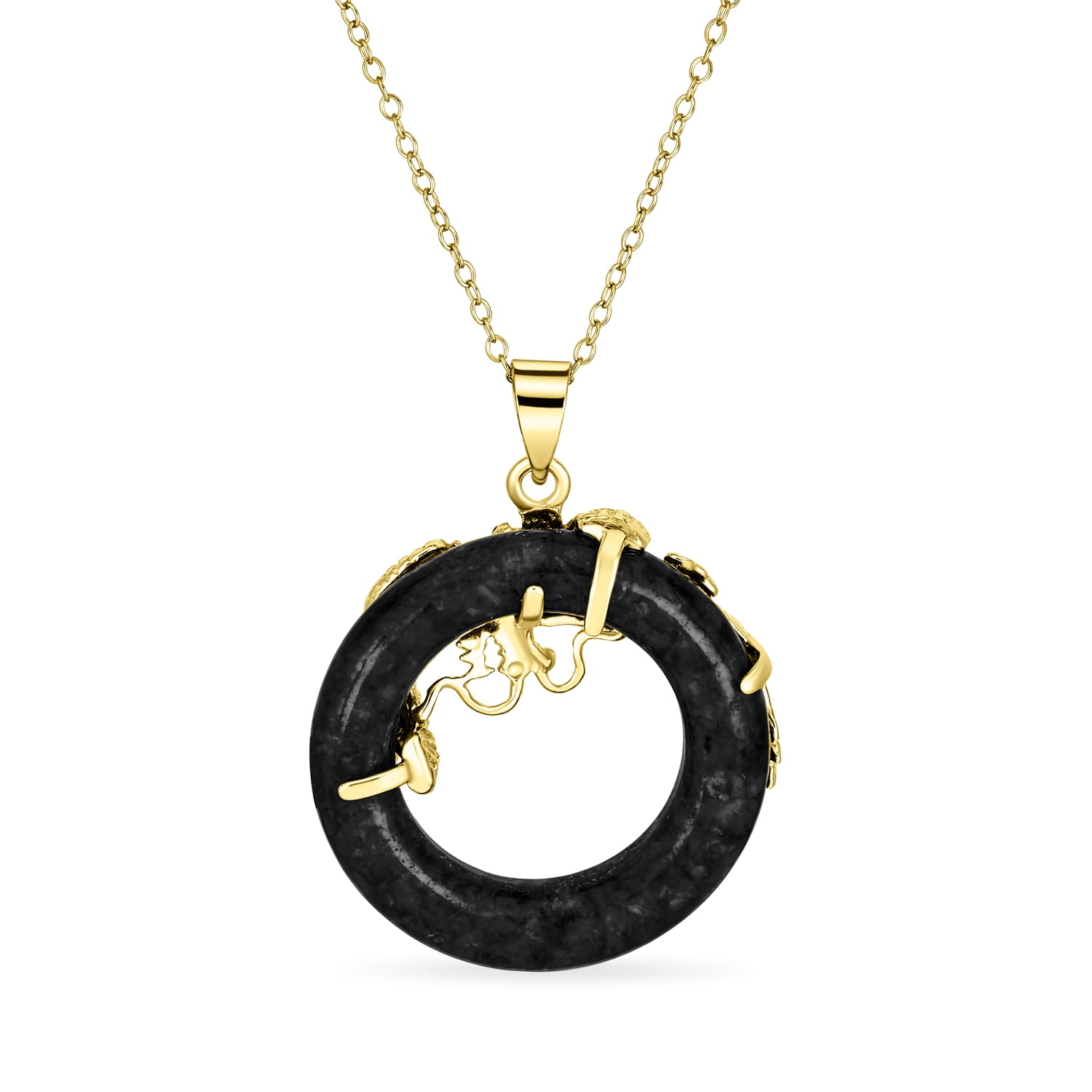 Jadeite Jade Dragon Pendant Necklace | Real Jade Jewelry | Baikalla Jewelry™
