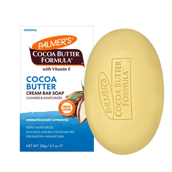 Palmer's Cocoa Butter Formula Daily Skin Therapy Cream Soap Bar with Vitamin E, 4.7 oz.
