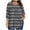 Summer Tops Gray, variant on Womens Plus Size Tunic Tops, 3/4 Sleeve Shirts for Women Summer Fall Fashion Striped Printed Ruched Crewneck Dressy Blouses