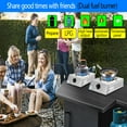 thumbnail image 4 of Horynar Propane Stove 12000 BTU Dual Fuel Stove Auto Ignition Propane Burner, 4 of 11