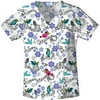 Birdsong V-Neck Scrub Top