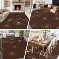 thumbnail image 5 of Brown Area Rugs 8'x10', Washable Small Throw Rugs for Living Room Patio, Spring Flora Indoor Outdoor Rug Non-Slip Low Pile Carpet Runner Reversible Floor Mats, 5 of 8