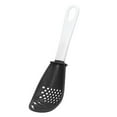 thumbnail image 1 of Silicone Mashing Strainer Draining Skimmer Slotted Spoon Colander Spoon Cooking Spoon Potato Garlic Press BLACK, 1 of 1