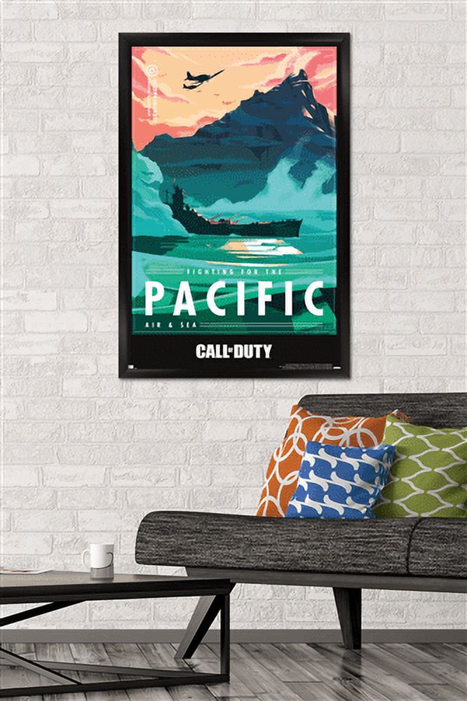 Call of Duty: Vanguard - Pacific Wall Poster, 22.375" x 34", Framed
