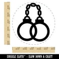 thumbnail image 2 of Handcuffs Police Law Enforcement Self-Inking Rubber Stamp Ink Stamper - Red Ink - Large 1-1/2 Inch, 2 of 7
