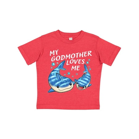 

Inktastic My Godmother Loves Me- Whale Shark Gift Toddler Boy or Toddler Girl T-Shirt