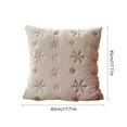 thumbnail image 2 of 3 Pcs Christmas Decor Lint Snowflake Pillow Cover Gold Sequin Embroidered Christmas Decoration Cushion Cover Room Decor 45x45cm, 2 of 6