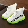 thumbnail image 2 of Girls' Sneakers Baby Boy Girl Non-Skid Indoor Infant Walking Shoes Breathable Warm Elastic Sock Shoes with Memory Sole Protect Toes Outdoor Sneakers Save Big, 2 of 7