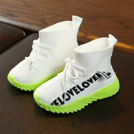 

Christmas Gift VEKDONE Children Kids Baby Girls Boys Letter Stretch Run Sneakers Sport Shoes Boots