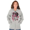 thumbnail image 4 of Betty Boop Pretty Punk Paint Splatter Zip Hoodie Sweatshirt Women Brisco Brands S, 4 of 6