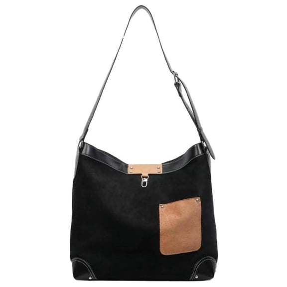 Large Capacity Hobo Bag for Women, Suede Shoulder Crossbody Tote Purse for Travel & Leisure, Fall/Winter