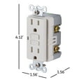 thumbnail image 7 of GE 15A GFCI Outlet, Light Almond, 15A, 32074, 7 of 7