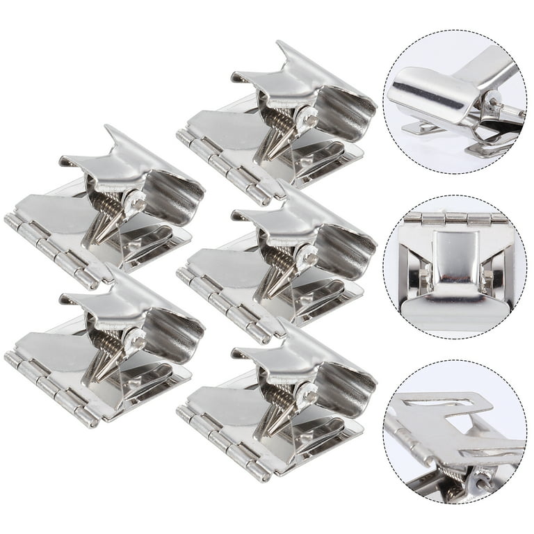 5pcs Retail Price Tag Holders Supermarket Metal Advertising Clips Metal  Clips