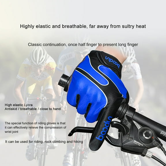 Cycling Gloves for Men/Women-Full Finger Bicycle Gloves Anti-Slip Shock Absorbing Padded MTB/Road Biking Gloves