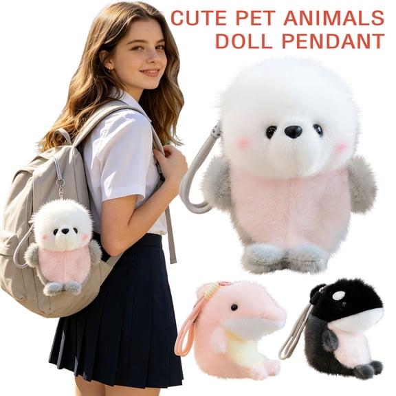 StlyGar 2026 Ocean Theme Seal Plush 9" Whale Dolphin Stuffed Animals Weighted Plush Toy Arctic Ocean Seal Doll
