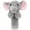 Grey, variant on Mersess Plush Animal Slap Bracelets, Elephant Style Slap Bands, Fun Birthday Party Favors for Kids and Children