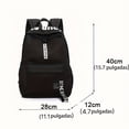 thumbnail image 3 of 1pc Mochila De La Escuela Secundaria Bolsa De Lona Mochila De Viaje Al Aire Libre Para La Escuela, 3 of 3