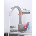 thumbnail image 4 of WOWOW Bar Sink Faucet, Bar Sink Faucet Single Hole, Stainless Steel Kitchen Bar Faucet with Single Handle for Kitchen Bathroom RV Restroom Sink, Brushed Nickel, 4 of 7