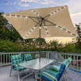 thumbnail image 5 of CHYVARY 10 x 6.5ft LED Outdoor Patio Rectangular Table Umbrellas for Deck, Poolside and Garden,Sand, 5 of 9