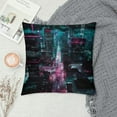 thumbnail image 2 of GOSMITH  Aerial Photo of Night City Pillow Covers King, Farmhouse Throw Pillow Covers Cushion Case for Spring Home Sofa Couch Decoration, 2 of 5