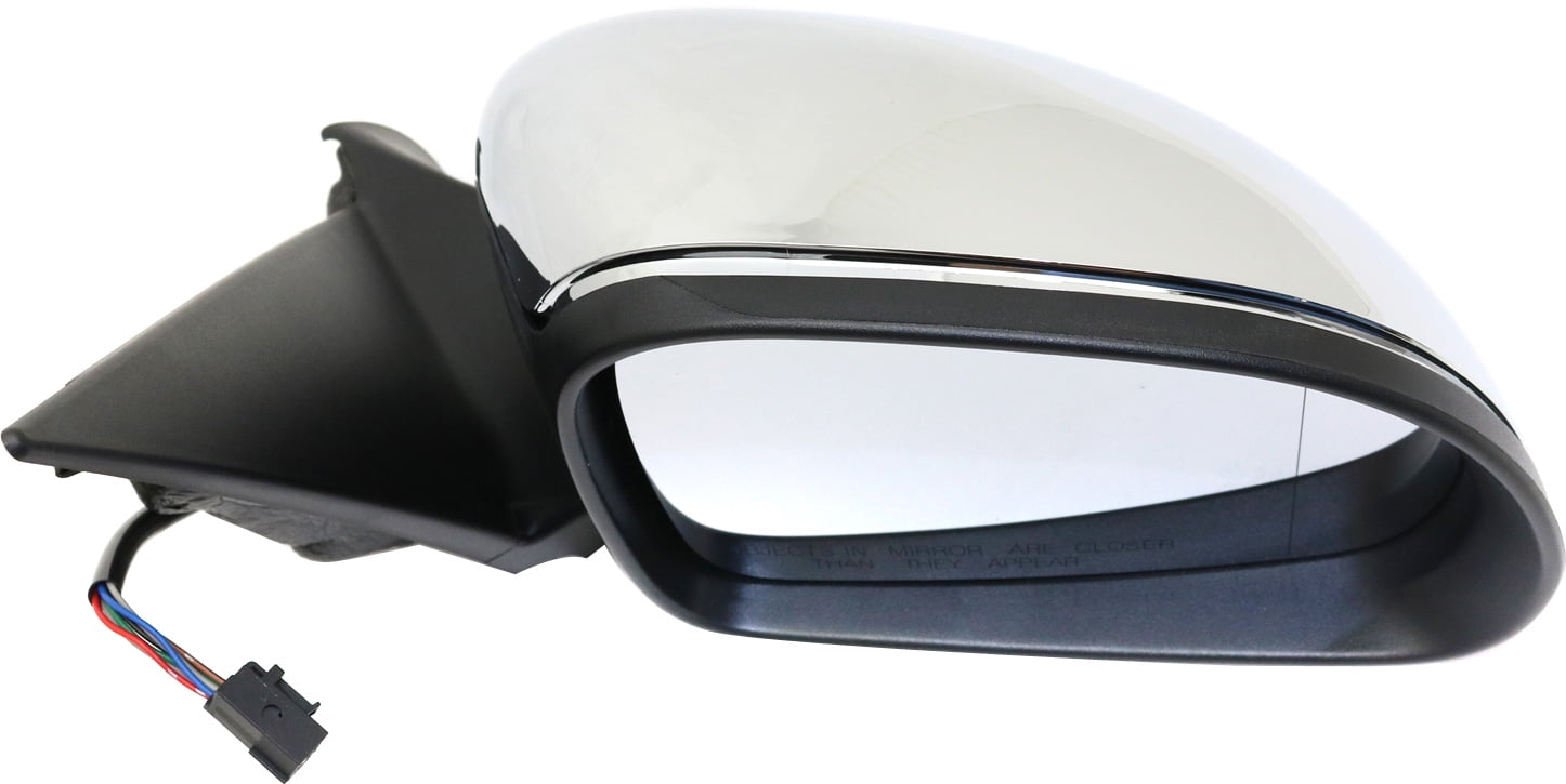 Mirror Compatible With 2014-2017 Fiat 500L Right Passenger Side Heated Chrome Kool-Vue