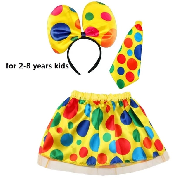 Sombrero de payaso divertido, peluca de pelo, máscara, zapatos, bolsa, accesorios de ropa de circo, vestido de fiesta, disfraz de cumpleaños, Navidad