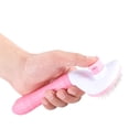 thumbnail image 4 of Professional Self-Cleaning Pet Deshedding Brush – Stainless Steel Pins, Rounded Tips & Non-Slip Grip (20cm), 4 of 8