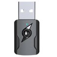 thumbnail image 1 of Transmisor y receptor inalámbrico Bluetooth 5.0 USB 4 en 1, adaptador de audio auxiliar de 3,5 mm para altavoz Bluetooth, color negro, 1 of 5