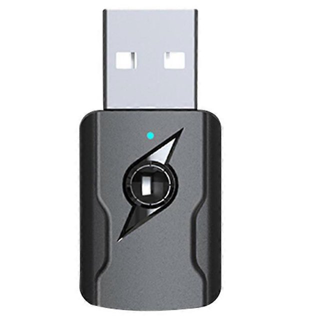 Transmisor y receptor inalámbrico Bluetooth 5.0 USB 4 en 1, adaptador de audio auxiliar de 3,5 mm para altavoz Bluetooth, color negro