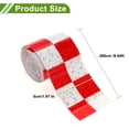 thumbnail image 4 of Unique Bargains Universal Reflective Tape Safety Warning Tape Reflector Conspicuity Tape for Trailer Trucks Bike Red White 10ft x 2", 4 of 5