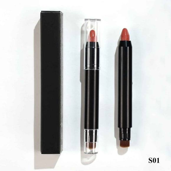 EGNMCR Cache-Cernes à Deux Têtes Blooms Silhouette Ombre à Nez Ombre Rouge à Lèvres Blush Blooms丨stylo de Maquillage Polyvalent丨brosse et Stylo en un Seul Stylo de Maquillage