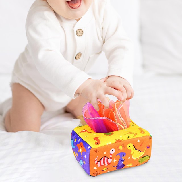 Caja de Pañuelos de Juguete Perfecl Dinosaurio Juguetes Educativos