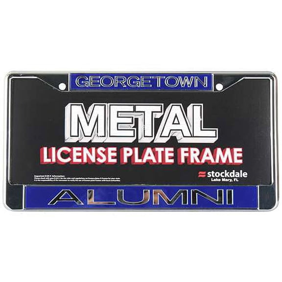 Georgetown Hoyas Metal Alumni Inlaid Acrylic License Plate Frame - Georgetown/Alumni