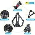 thumbnail image 6 of BAAPET Breathable Dog Harness for Small Puppy, Medium Dogs Step-in and Air Mesh with 6 Feet Reflective Rope Dog Leash (XL - 6 FT x Chest (24~28''), Black), 6 of 6