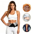 thumbnail image 7 of Unir Sweat Waist Trainer Belt, Zipper Closure Sauna Effect Tummy Control Trimmer, Polyester Fitness Workout Waist Cincher, 1 Piece, S-L-XXL-4XL Plus Size Friendly, 7 of 7