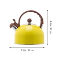 thumbnail image 2 of 1Pc Whistling Tea Kettle Stainless Steel Water Kettle Whistling Teapot, 2 of 6