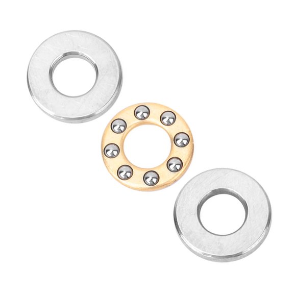 Thrust Bearings, Mini Bike Jack Shaft Bearing 10pcs Thrust Ball Bearing Miniature High Precision Flat Steel Bearings Set
