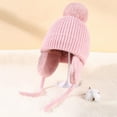 thumbnail image 3 of UDIYO Baby Beanie hat Toddler boy Girl hat Kids Winter hat Knit Bean hat Winter Ear Cup Cap for 1-5 Years Old, 3 of 8