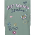 thumbnail image 4 of Wonder Nation Girls Graphic Art Club Tee with Long Sleeves, Sizes 4–18, 4 of 8