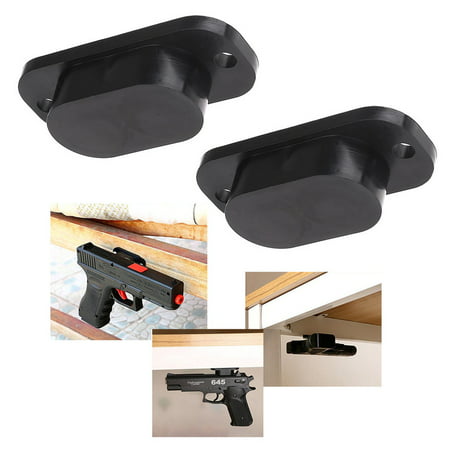 2PACK 25LB Rating Pistol Gun Handgun Magnet Concealed Holder for Desk Bed Car