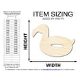 thumbnail image 2 of Unfinished Flamingo Pool Float Shape | DIY Craft Cutout 6" / 1/8", 2 of 3