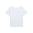 thumbnail image 2 of Athletic Works Girls Cutout Tee, Sizes 4-18, 2 of 3