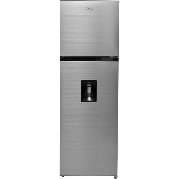 REFRIGERADOR MIDEA MDRT280WINDX TOP MOUNT AUTOMATICO 10 Pies. MIDEA Top Mount 10 Pies Cúbicos con Dispensador de agua / 280 L Bru Steel Smart Sensor MDRT280WINDXW