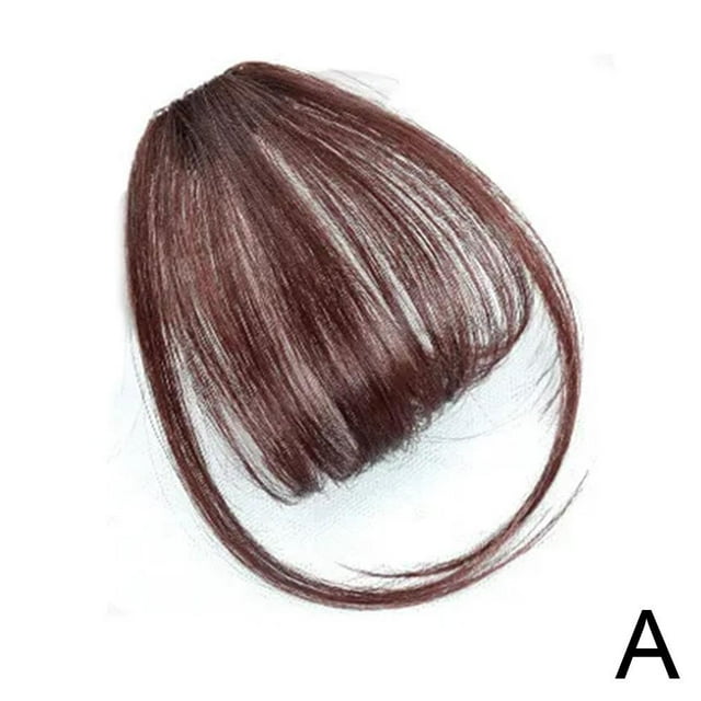 Women Thin Air Fringe Bangs False Fake Hair Extension Clip on Front Hairpie