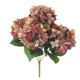 thumbnail image 1 of Ramo de flores artificiales de 5 cabezas, simulación, decoración floral, decoración de la oficina en casa, flor falsa, rojo verde Scienceny HA8204-05B, 1 of 6