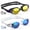 Black & White, variant on GPED Swim Goggles, 2 Pack Adult Swim Goggles, Anti-fog No Leaking Anti-UV Silicone Swimming Goggles for Teen Youth Adult Women Men