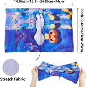 Tarot Stretchable Book Cover Divination Elements Moon Moth Washable Reusable Large Nylon Book Protector Elastic Notebook Wraps Suitable for Most Hardcover Books