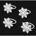 thumbnail image 2 of EcoNesxp Beaux Flocons de Neige Classiques Blancs Ensemble de 4 Pcs, 2 of 5